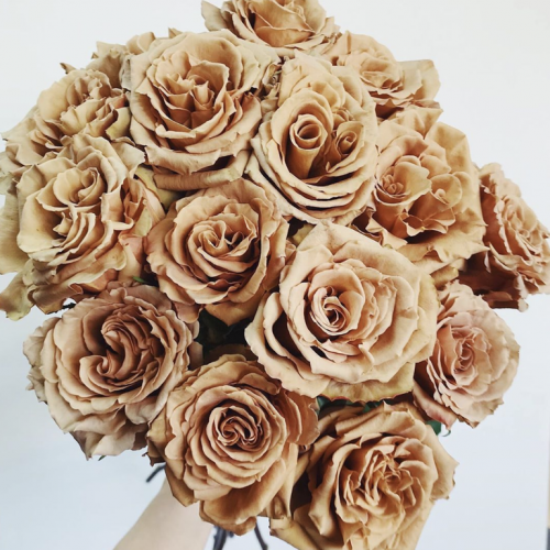 Букет из 15 коричневых роз